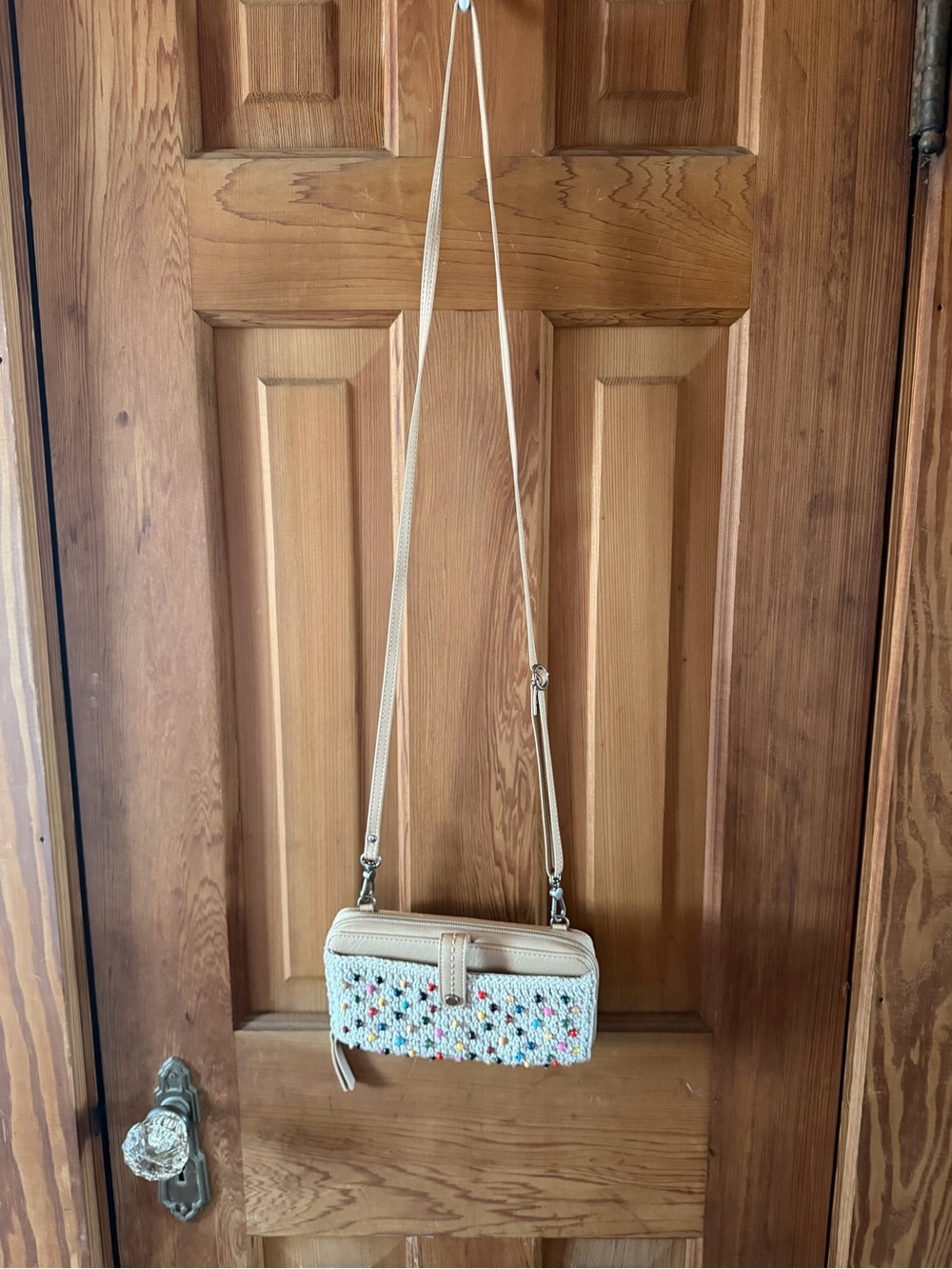 The Sak Multi-Colored Beaded Crochet Crossbody Purse/Wallet - Picture 2 of 9